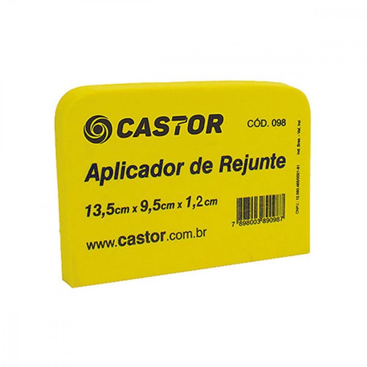 APLICADOR REJUNTE BORRACHA 1,2 CM X 9,5 CM X 13,5 CM (98)  - CASTOR