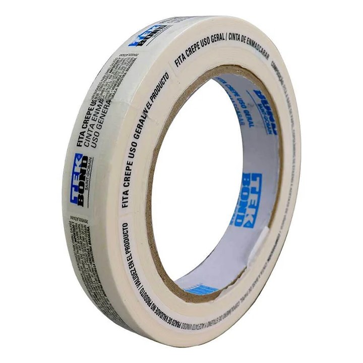 FITA CREPE 18 MM X 50 M - TEK BOND