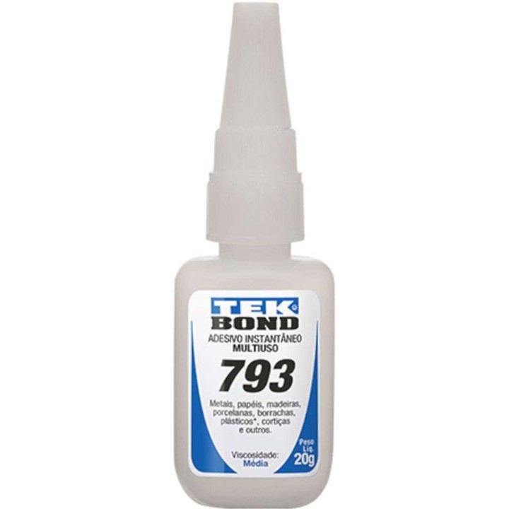 ADESIVO INSTANTANEO 793 20 G BICO ANTIENTUPIMENTO - TEK BOND