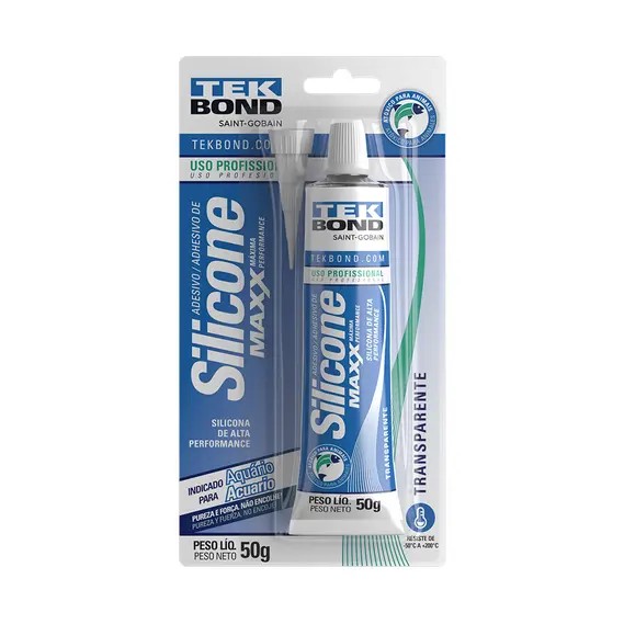 SILICONE 50 G TRANSPARENTE MAXX BLISTER - TEK BOND