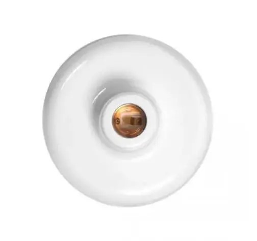 PLAFON BRANCO ECON SOQUETE PORCELANA 100W (180931) -ILUMI
