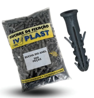 BUCHA FIXACAO 10 C/500PC C/ANEL - IV