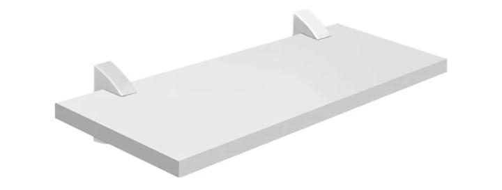 PRATELEIRA C/ SUPORTE PVC 20 CM X 80 CM BRANCA (08850.030) - PRAT K