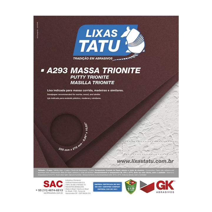 LIXA MASSA 100 (A293)- TATU