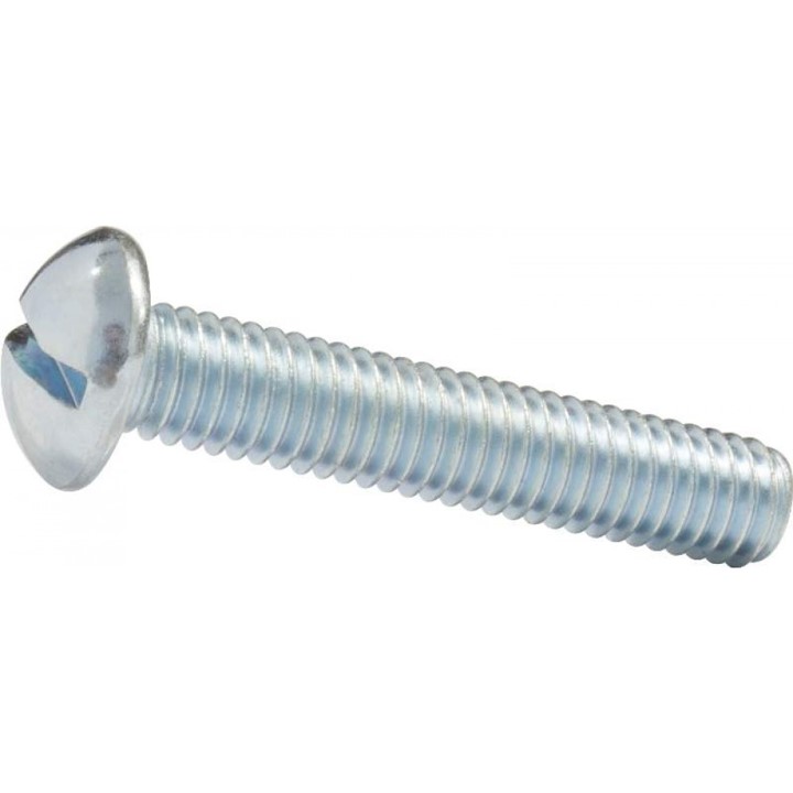 PARAFUSO ROSCA MAQUINA REDONDO FS ZINCADO (5/32X1 1/2) 200 PCS - NEW FIX