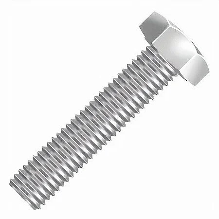 PARAFUSO SEXTAVADO ZINCADO 1/4 X 2 1/2 - 200 PCS - NEW FIX