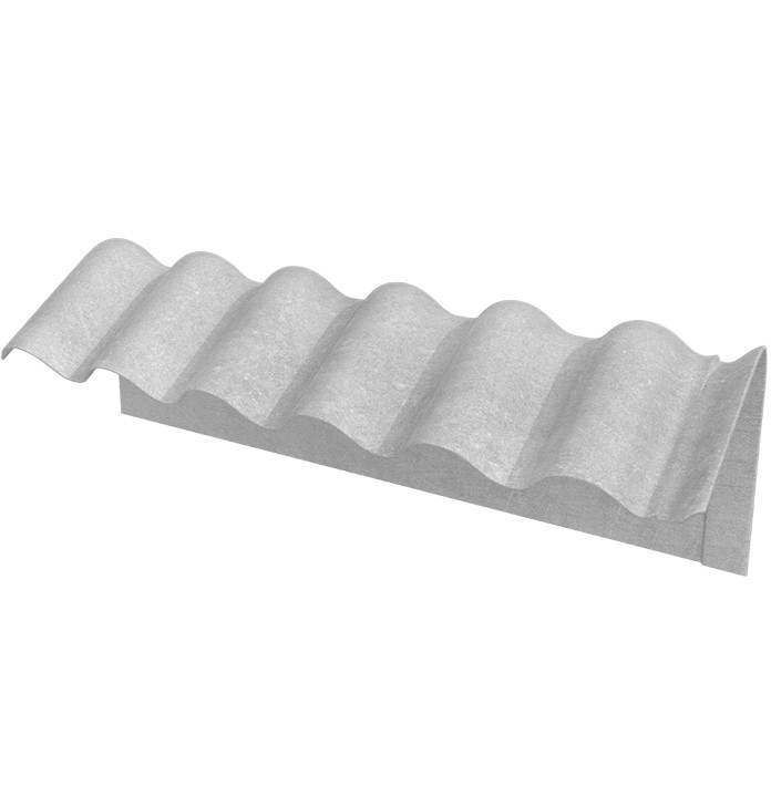 CUMEEIRA SHED 110 x 75º DIREITA - (1,10 COMP X 58 LARG X 5 MM ) - ETERNIT
