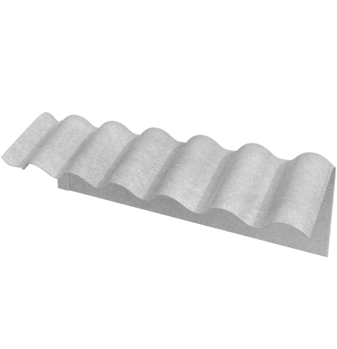 CUMEEIRA SHED 110 x 75º ESQUERDA - (1,10 COMP X 58 LARG X 5 MM ) - ETERNIT