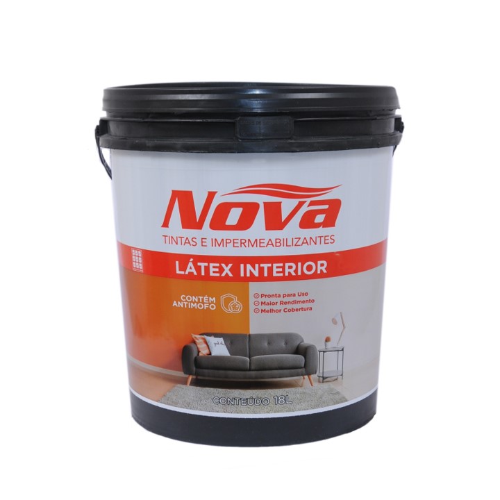 LATEX ACRILICO BRANCO 18 L INTERIOR BALDE- NOVA TINTAS