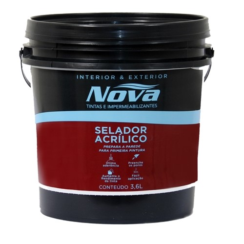 SELADOR ACRILICO BRANCO 3,6 L - NOVA TINTAS