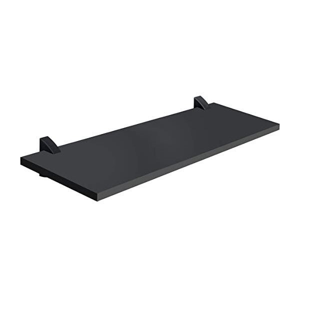 PRATELEIRA C/ SUPORTE PVC 20 CM X 80 CM PRETA (08857.030).- PRAT K