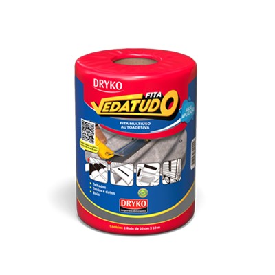 FITA VEDA TUDO ALUM 20 CM X 10 M - DRYKO