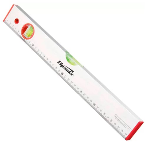 NIVEL ALUMINIO, 40 CM, 2 BOLHAS, ESCALA GRADUADA SPARTA (3510455) - MF