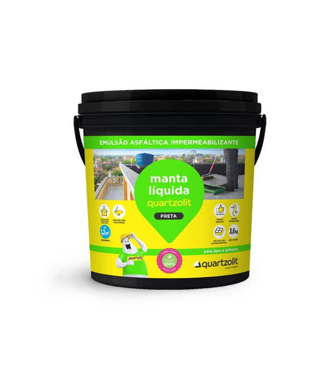 MANTA LIQUIDA PRETA 3,6 K - QUARTZOLIT