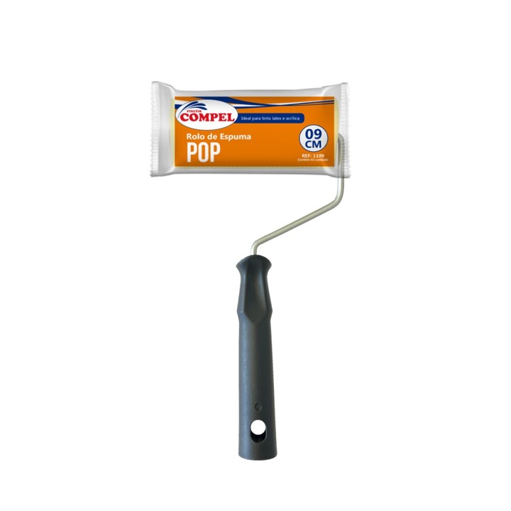 ROLO ESPUMA POP 9CM C/CABO 1109 - COMPEL