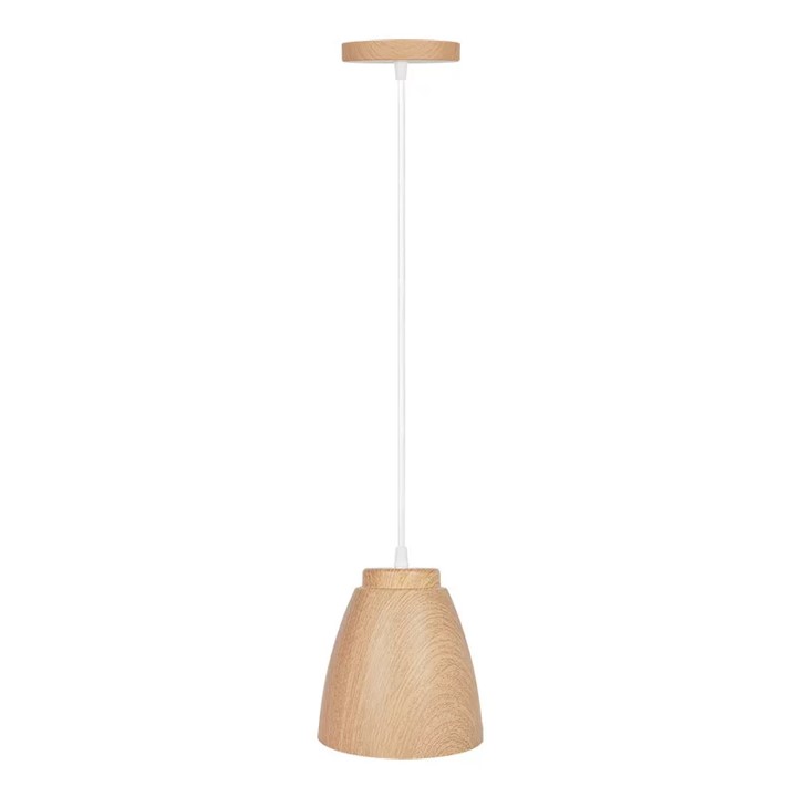 PENDENTE LED 9W MADEIRA OAK BIVOLT (IL0020) (TACA) BEGE -ILUMI