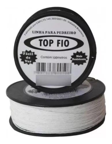 LINHA PEDREIRO TORCIDA 100 M 12 PCS - TOP FIO
