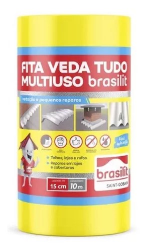FITA VEDA TUDO ALUM 15 CM X 10 M - BRASILIT