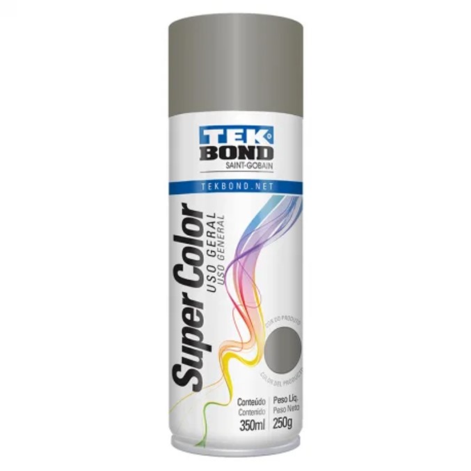 TINTA SPRAY USO GERAL PLATINA 350 ML - TEK BOND