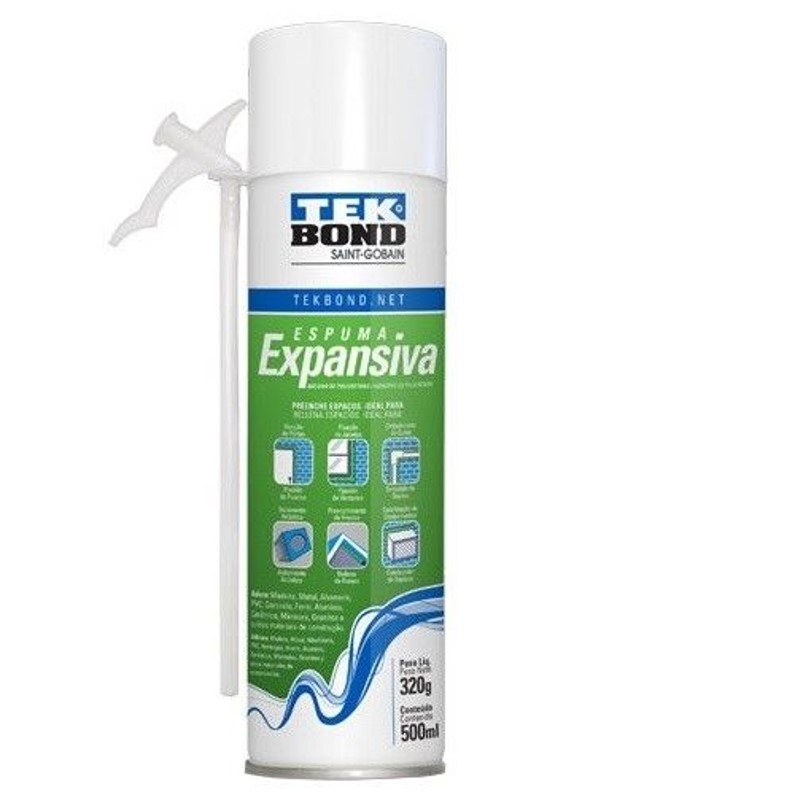ESPUMA EXPANSIVA PU 320 G 500ML - TEK BOND