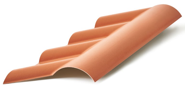 CUMEEIRA CENTRAL ARTICULADA COMPRIMENTO 88,0 CM ANGULO 10º A 30º PLAN CERAMICA - LUX TELHAS