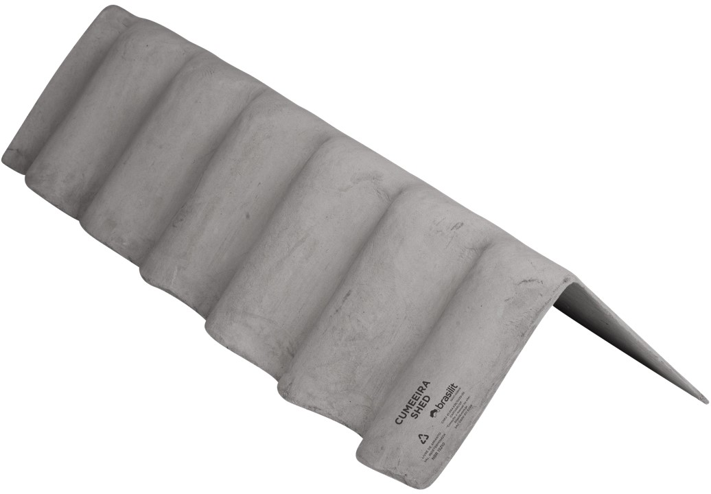 CUMEEIRA SHED 110 x 75º ESQUERDA - (1,10 COMP X 58 LARG X 5 MM ) - BRASILIT