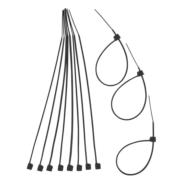 ABRACADEIRA NYLON 2,5 X 100 MM C/ 100 PCS PRETA - EDA