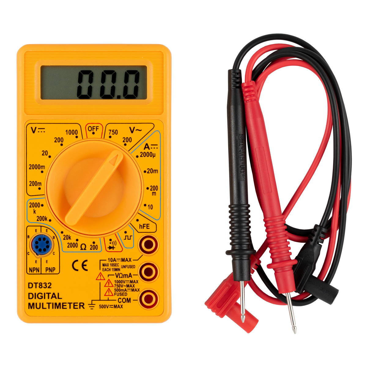 MULTIMETRO DIGITAL DT 832 C/BIP - EDA