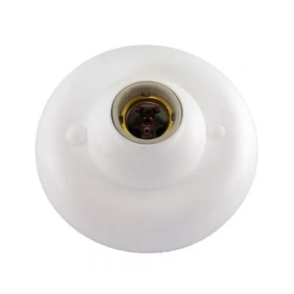 PLAFON BRANCO SOQUETE PORCELANA E-27 (054016) -INTERNEED