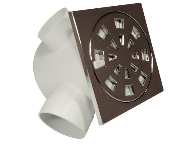 CAIXA SIFONADA 100 X 100 MM CROMADA QUADRADA (4021) - INJEREST