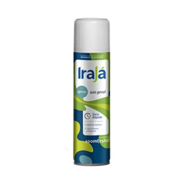 TINTA SPRAY USO GERAL BRANCO BRILHANTE 400 ML (16.187) -IRAJA