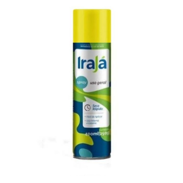 TINTA SPRAY USO GERAL AMARELO 400 ML (16.064)-IRAJA