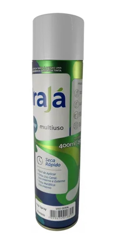 TINTA SPRAY USO GERAL CINZA MEDIO 400 ML (16.201 ) -IRAJA