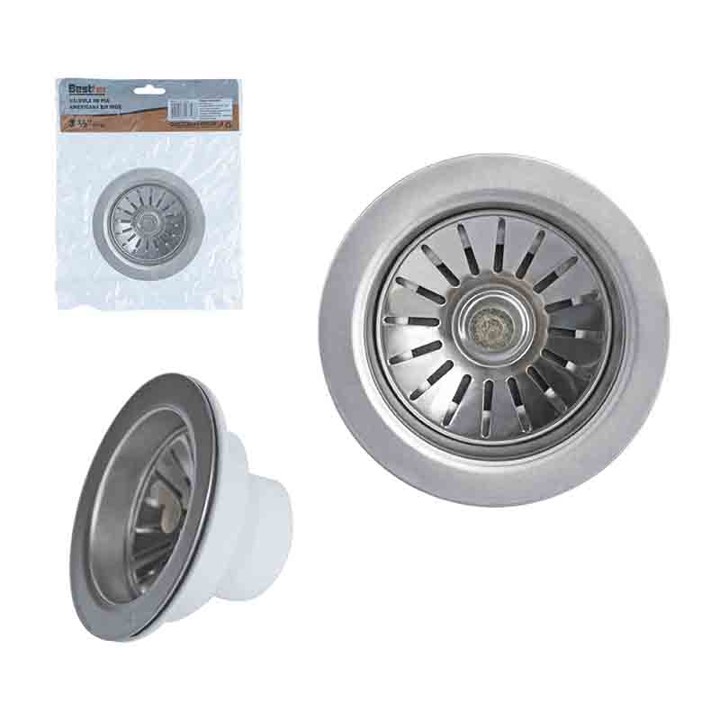 VALVULA AMERICANA CORPO ABS 3.1/2 INOX POLIDO (BFH2085) -BESTFER