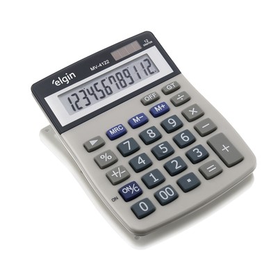 CALCULADORA MESA VISOR 12 DIGITOS (MV4122) -ELGIN