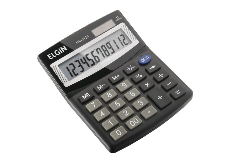 CALCULADORA MESA VISOR 12 DIGITOS (MV4124) -ELGIN