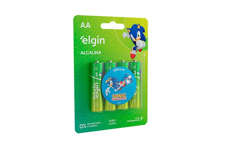 PILHA ALCALINA AA 4 PCS BLISTER (82153) -ELGIN
