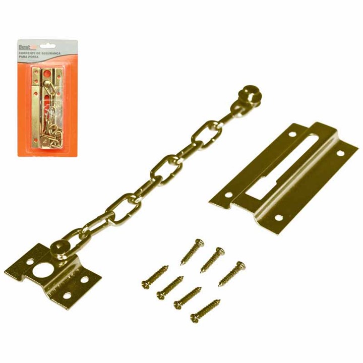 CORRENTE DE SEGURANCA PARA PORTA DOURADO (BFH2298) -BESTFER