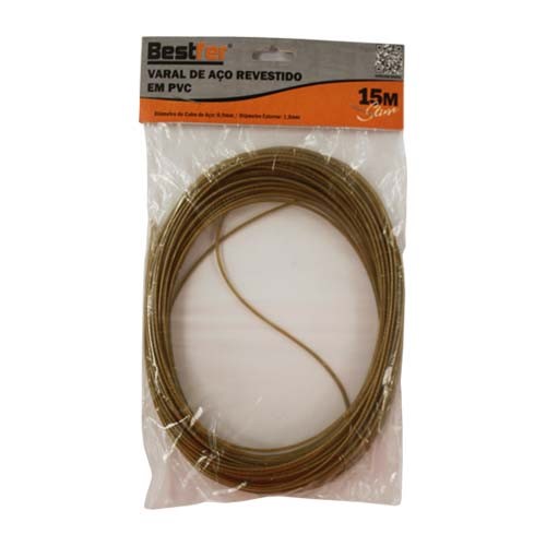 VARAL ACO REVESTIDO 15 M SLIM (BFH2620) -BESTFER