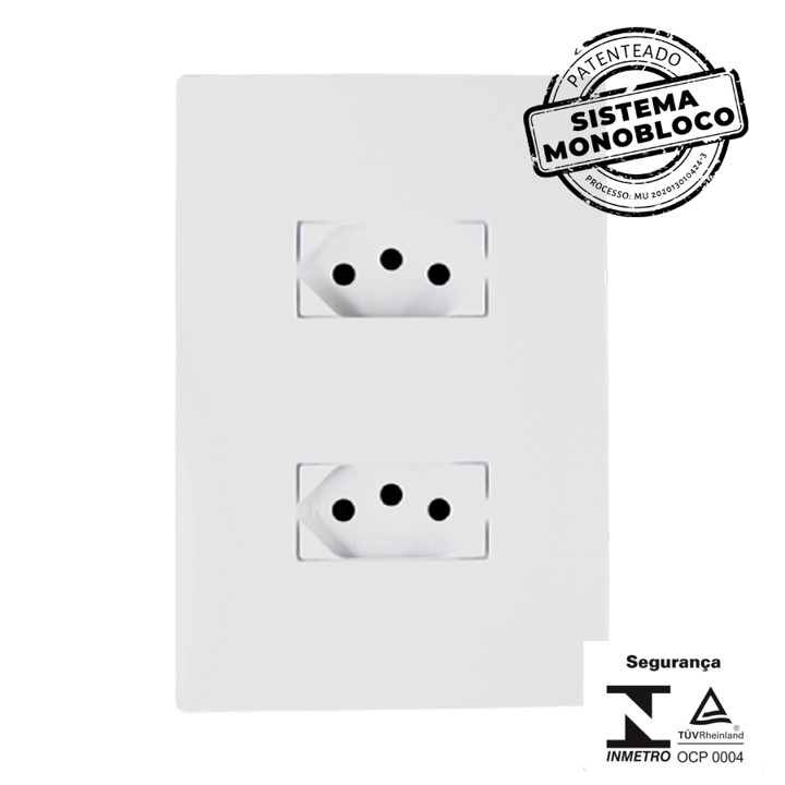 I9 CONJ 2 TOMADAS 20A MONOBLOCO (94121)- ILUMI