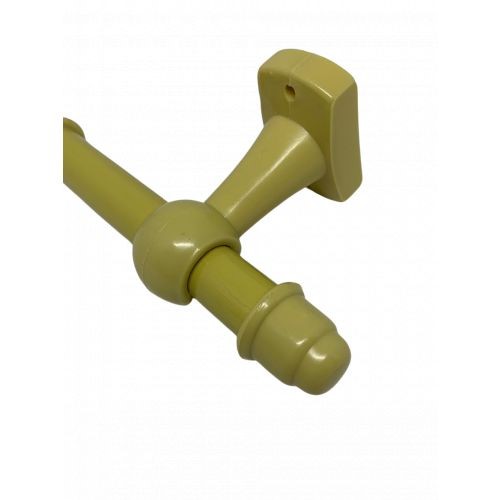 KIT VARAO CORTINA 2,0 METRO MARFIM ESPESSURA 19 MM (2000-MAR)- JMF