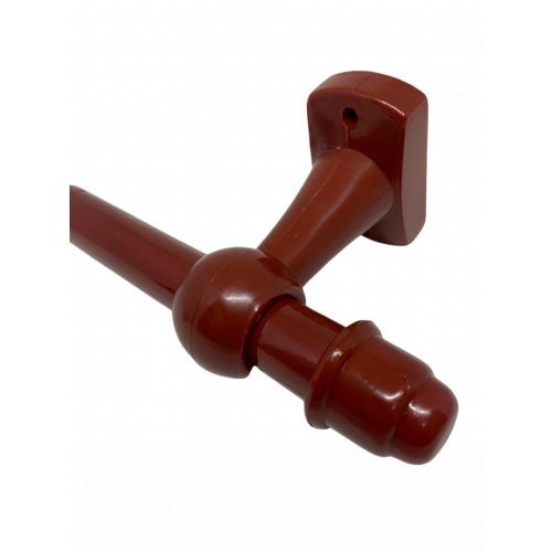 KIT VARAO CORTINA 2,0 METRO MOGNO  ESPESSURA 19 MM (2000-MOG) - JMF