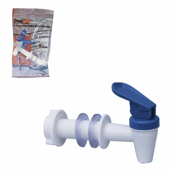 TORNEIRA FILTRO BRANCA/AZUL 17 CM  (BFH2330) -BESTFER