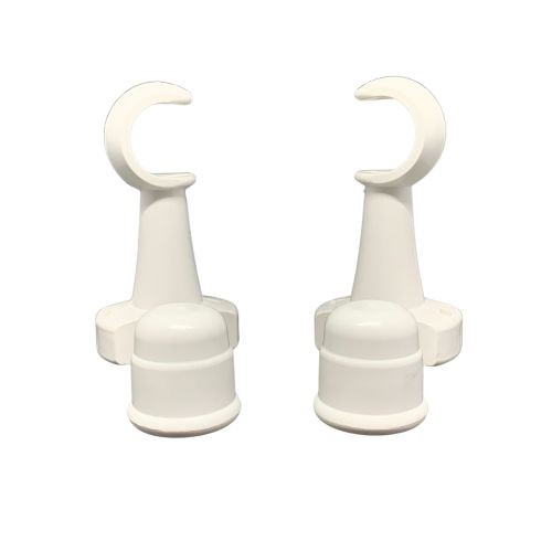SUPORTE 19 MM KIT VARAO BRANCO C/PARAFUSO C/BUCHA 8 (2900-BRA) - JMF