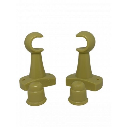 SUPORTE 19 MM KIT VARAO MARFIM C/PARAFUSO C/BUCHA 8 (2900-MAR) - JMF
