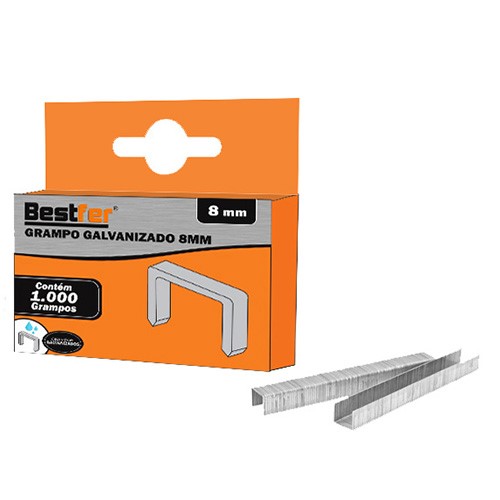 GRAMPO GRAMPEADOR 8 MM 1000 PCS (BFH1773)-BESTFER