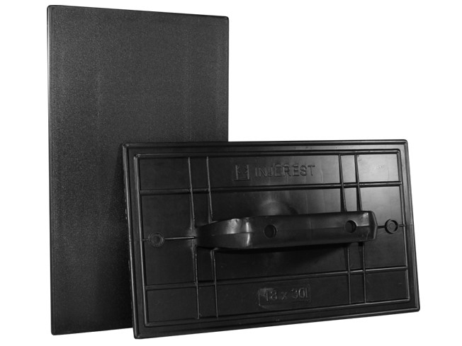 DESEMPENADEIRA PVC LISA 18 CM X 30 CM PRETA (3112) - INJEREST