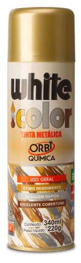 TINTA SPRAY METALICA DOURADO 340 ML (18756) - ORBI