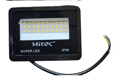 REFLETOR LED PRETO 50W MINI 6500K IP66 - HITEC