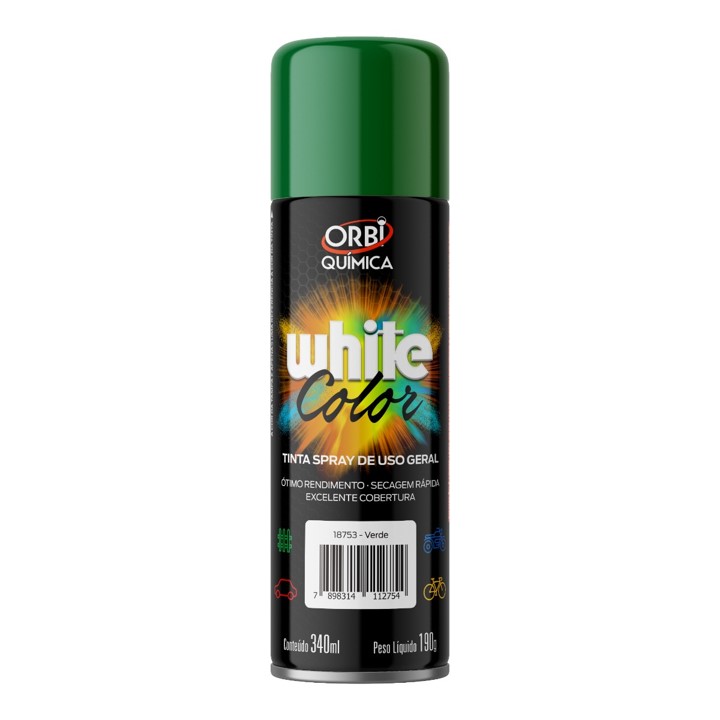 TINTA SPRAY USO GERAL VERDE ESCURO 340 ML (18753) - ORBI